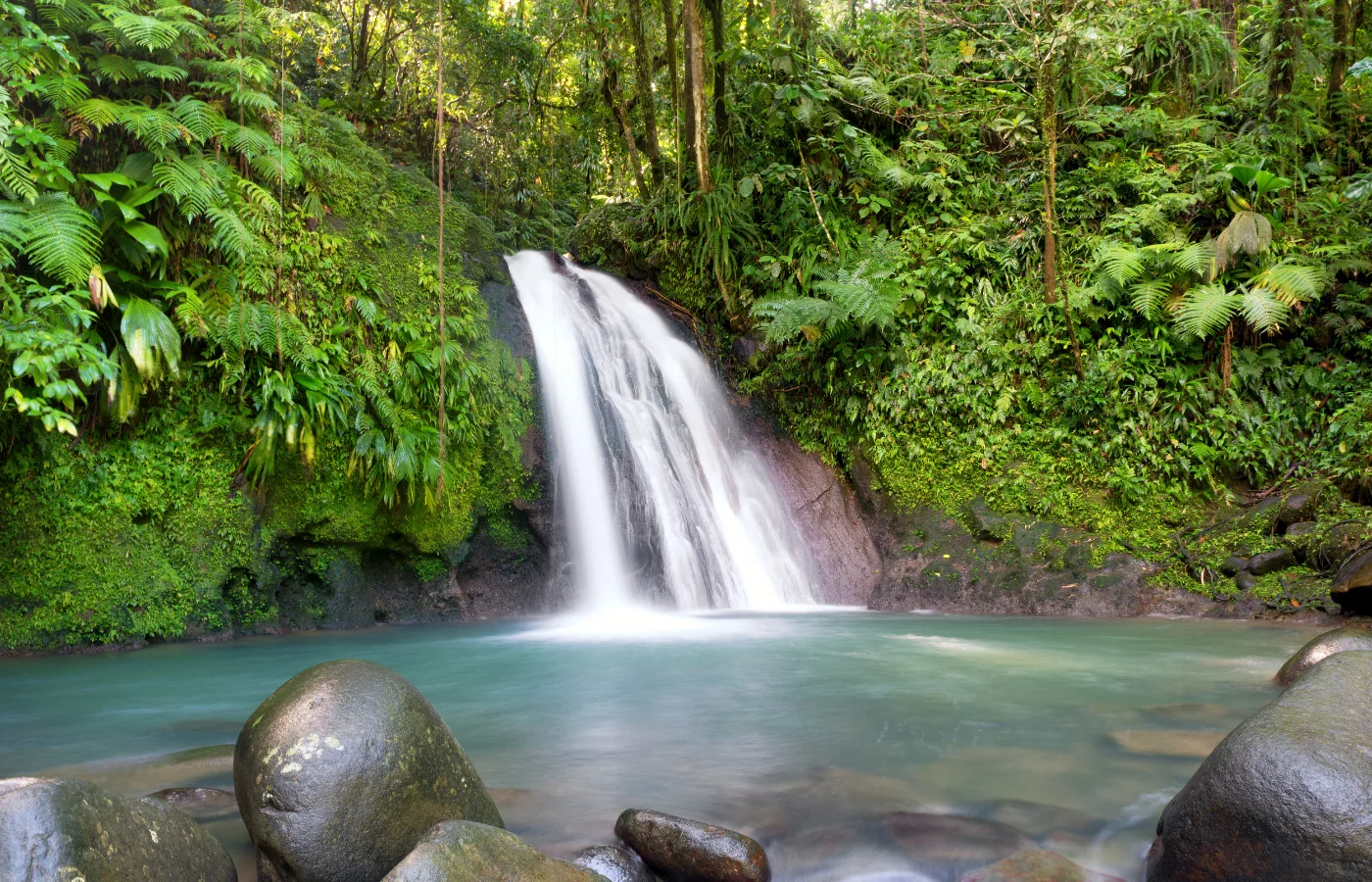 Cascade en Guadeloupe pour le canyoning
