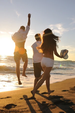 Groupe de voyageurs aux Antilles